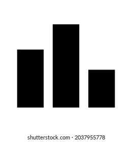 bar chart icon or logo isolated sign symbol vector illustration - high quality black style vector icons
