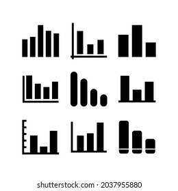 bar chart icon or logo isolated sign symbol vector illustration - Collection of high quality black style vector icons
