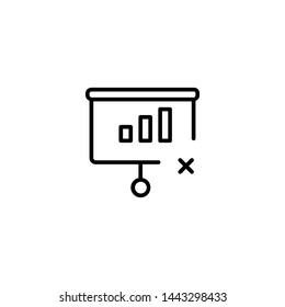 bar chart icon sign signifier vector