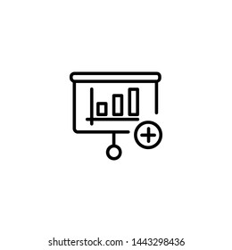 bar chart icon sign signifier vector