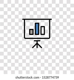 bar chart icon sign and symbol. bar chart color icon for website design and mobile app development. Simple Element from business set collection for mobile concept and web apps icon.