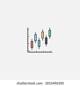 Bar chart icon sign vector,Symbol, logo illustration for web and mobile