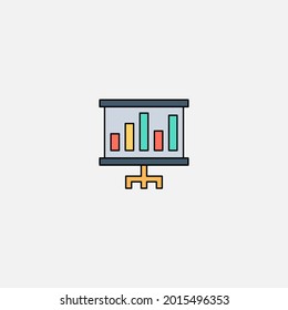 Bar chart icon sign vector,Symbol, logo illustration for web and mobile