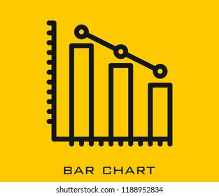Bar chart icon signs