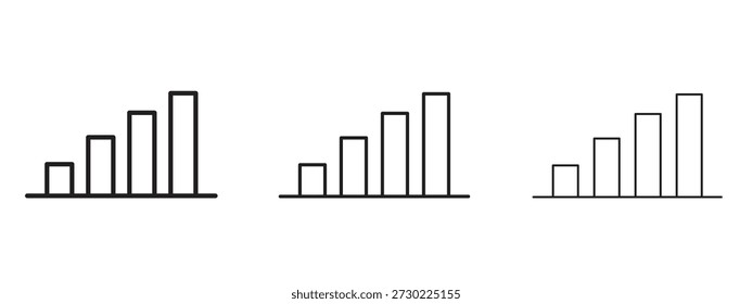 Icono de gráfico de barras para Info Gráfico, Elementos de diseño y Sitios web