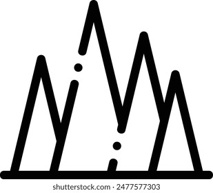 bar chart icon. Thin Linear Style Design Isolated On White Background