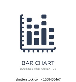 Bar chart icon. Trendy flat vector Bar chart icon on white background from Business and analytics collection, vector illustration can be use for web and mobile, eps10