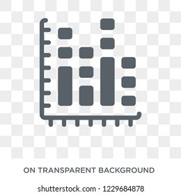 Bar chart icon. Trendy flat vector Bar chart icon on transparent background from Business and analytics collection. 