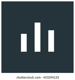 Bar chart icon, Vector