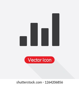 Bar Chart Icon Vector Illustration Eps10