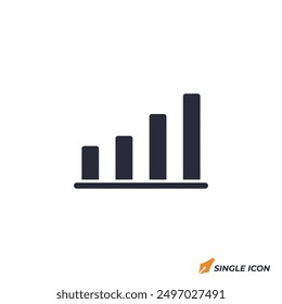 Bar Chart icon vector illustration. Bar Chart symbol isolated on white background