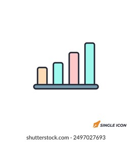 Bar Chart icon vector illustration. Bar Chart symbol isolated on white background