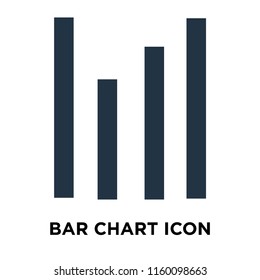 Bar chart icon vector isolated on white background, Bar chart transparent sign