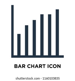 Bar chart icon vector isolated on white background, Bar chart transparent sign