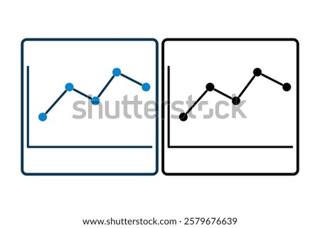 bar chart icon vector. Icon related to graph and seo . suitable for web site, app, user interfaces, printable etc. solid icon style. simple vector design editable