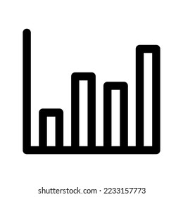 Bar Chart Icon Vector Symbol Design Illustration