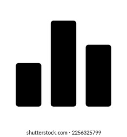 Bar Chart Icon Vector Symbol Design Illustration