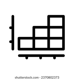 Bar Chart Icon Vector Symbol Design Illustration