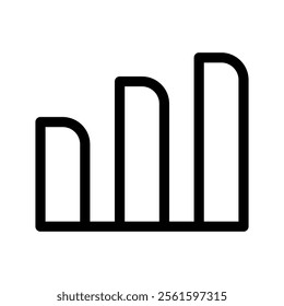 Bar Chart Icon Vector Symbol Design Illustration