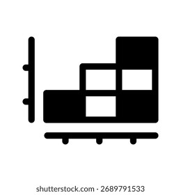Ilustração de Design de Símbolo de Vetor de Ícone de Gráfico de Barras