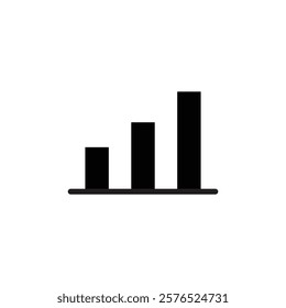 Bar chart icon web design in vector
