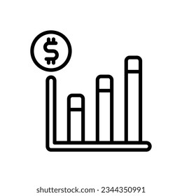 bar chart icon for your website, mobile, presentation, and logo design.