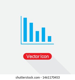 Bar Chart Icon,Diagram Icon,Histogram Column Chart Icon, Financial Sign Vector Illustration Eps10