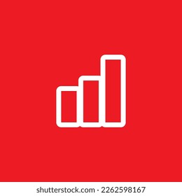 Bar chart icons, common graphic resources, vector illustrations.