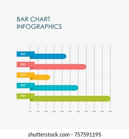 Bar Chart Info graphics Template, Business, Flat Vector Design