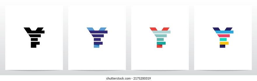 Bar Chart From Letter Logo Design Y 