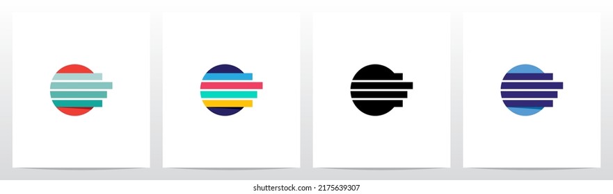 Bar Chart From Letter Logo Design O 