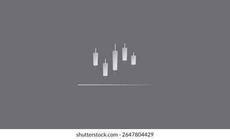 Bar chart line Icon Isolated, business graph chart stock icon vector illustration.