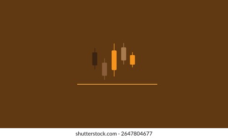 Bar chart line Icon Isolated, business graph chart stock icon vector illustration.