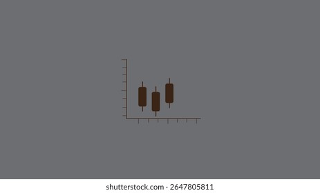 Bar chart line Icon Isolated, business graph chart stock icon vector illustration.