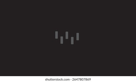 Bar chart line Icon Isolated, business graph chart stock icon on black background.