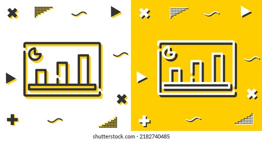 bar chart line icon. Simple outline style.bar chart linear sign. Vector illustration isolated on white background. Editable stroke EPS 10