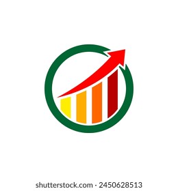 Bar chart Logo Organization Marketing Business Consulting Services Icon