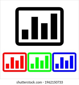 Bar Chart logo that you can re-edit, and you can use it for a logo or clip design of your book.