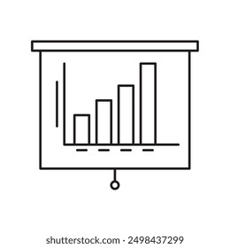 Balkendiagramm für Marketingsymbol