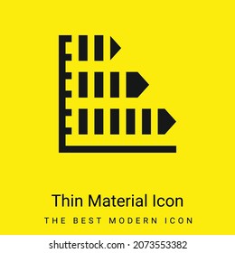 Bar Chart minimal bright yellow material icon