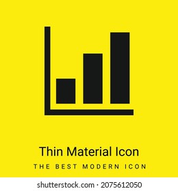 Icono de material amarillo brillante mínimo