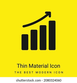 Icono de material amarillo brillante mínimo