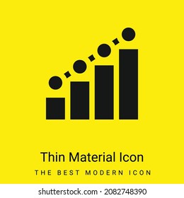 Icono de material amarillo brillante mínimo