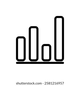 Bar Chart Outline Icon. Bar Chart Icon