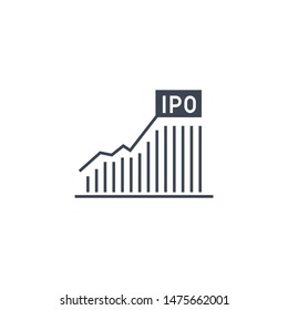 Bar Chart related vector glyph icon. Isolated on white background. Vector illustration.