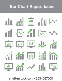 Bar Chart Report Icons