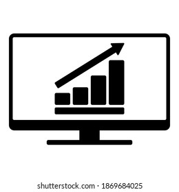 Gráfico de barras y pantalla en blanco
