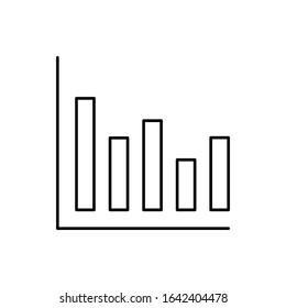 Bar chart, SEO icon. Simple line, outline vector elements of commerce icons for ui and ux, website or mobile application