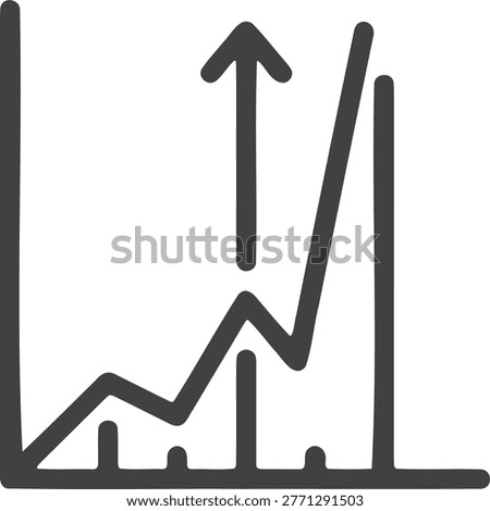 Bar chart showing a massive breakout upward spike