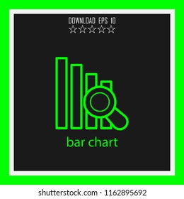 bar chart vector icon
